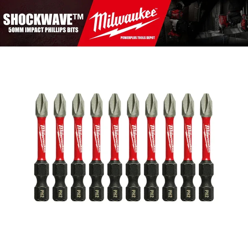 Milwaukee SHOCKWAVE™ Impact Phillips Bits – Durable Driver Bit Set