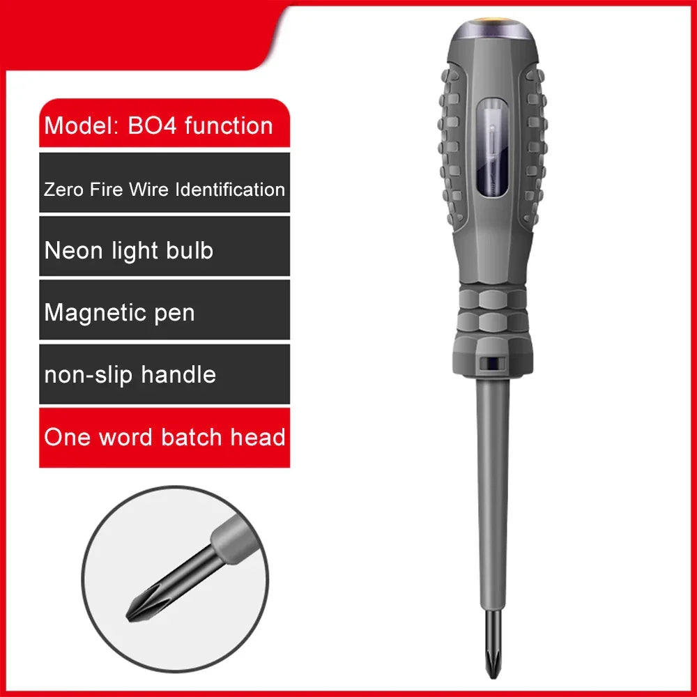 Intelligent Voltage Detector Pen 24-500V – Non-Contact Electrical Circuit Tester Screwdriver