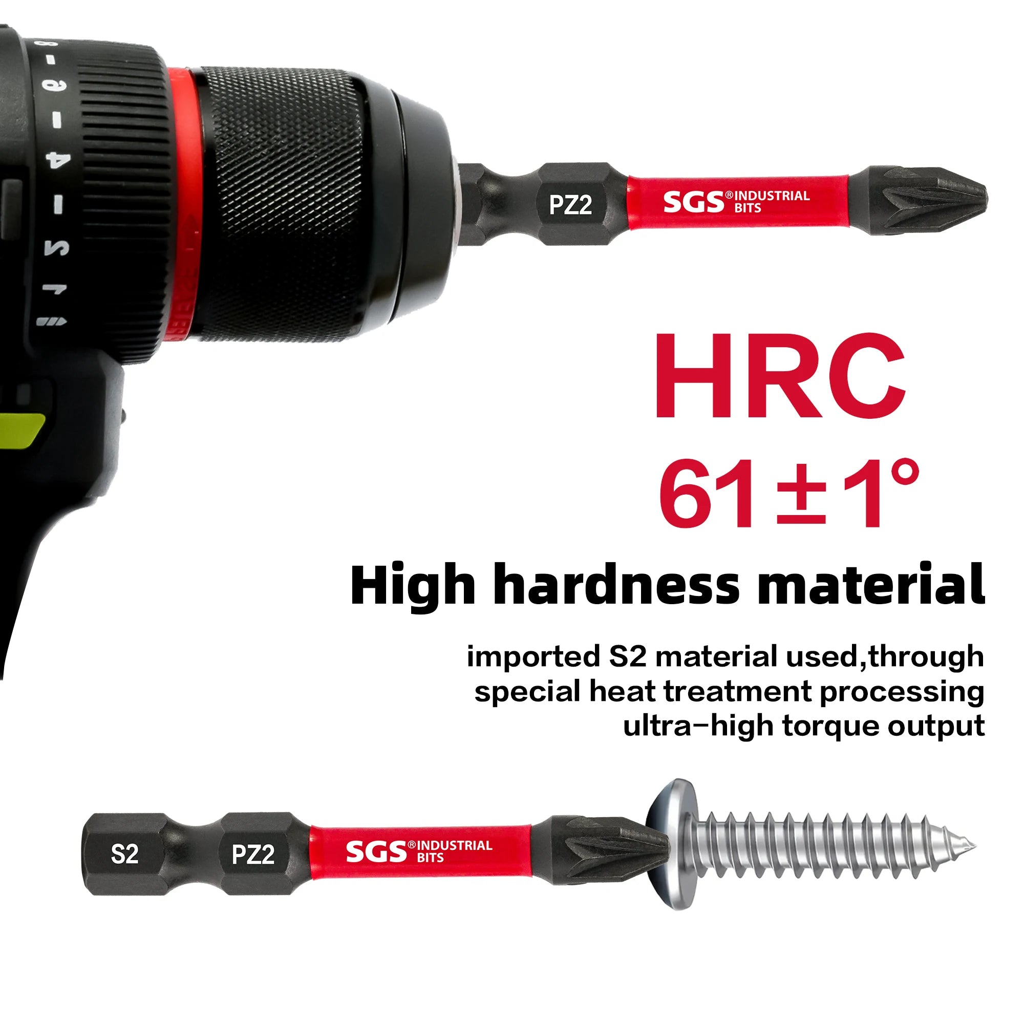 10/20 Pieces of Strong Magnetic Impact-Resistant Pz2 Screwdriver Bit Set, 50mm S2 Steel, Non-Slip High Hardness Tip, Special Tools for Home Renovation/Decoration