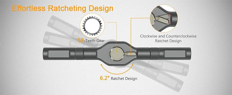 24 In 1 Multi-purpose Ratchet Wrench Screwdriver Set Magnetic Bits Tools Set DIY Household Repair Tool Precision Hand Tools Work