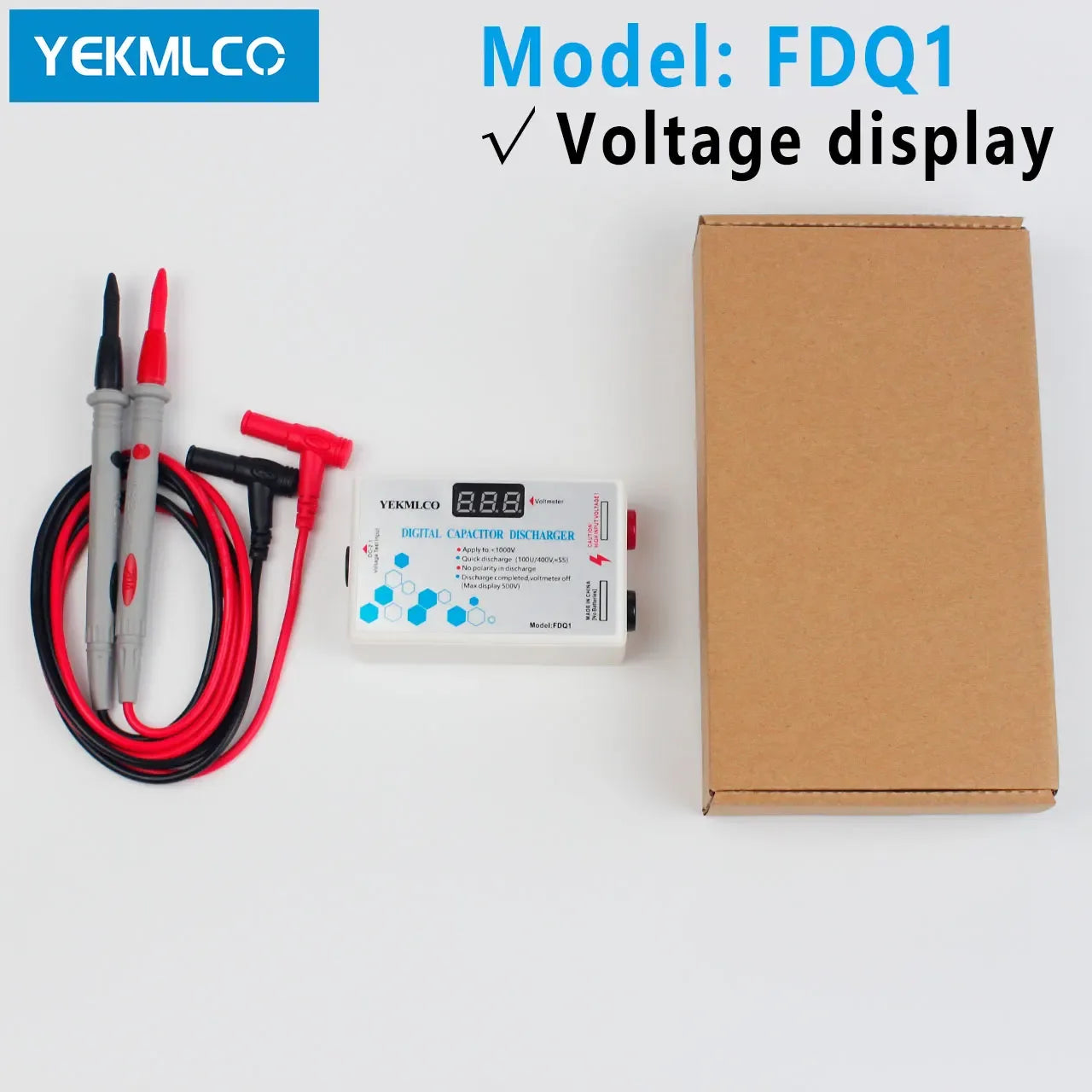 Capacitor Discharger 10-1000V – Fast Discharge Voltage Protection Tool for Electronics
