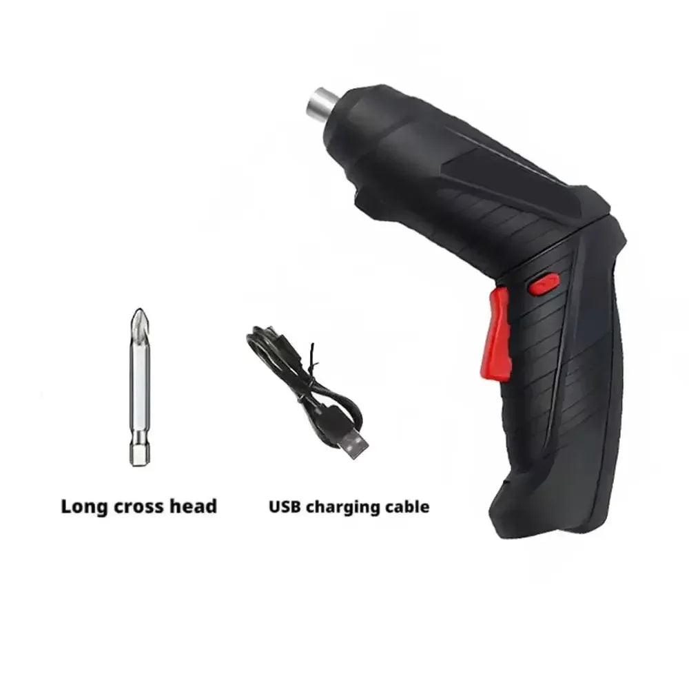 47pcs Rechargeable 36V Cordless Electric Screwdriver Kit with Lithium Battery Folding Power Tool for Home DIY Repairs