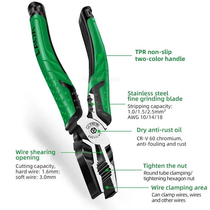 LAOA long nose wire cutter pliers electrician tool