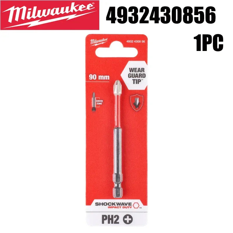 Milwaukee 4932430856 SHOCKWAVE PH2 Impact Bit 90mm – Wear Guard Driver Bit