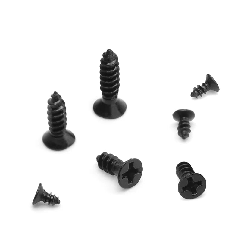 20/50pcs M2 M3 Small Micro Carbon Steel Cross Phillips Flat Countersunk Pan Head Self Tapping Wood Screw Machine Laptop Screws