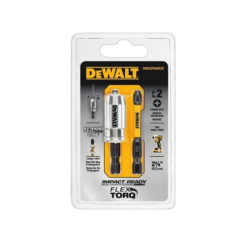 DEWALT DWAF2PH2IR2S PH2 FLEXTORQ 1/4" Impact Driver Drill Bit
