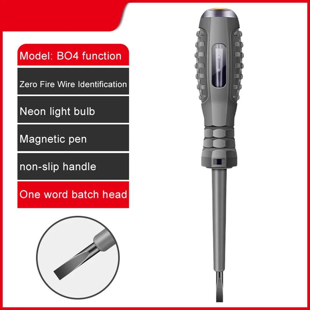 Intelligent Voltage Detector Pen 24-500V – Non-Contact Electrical Circuit Tester Screwdriver