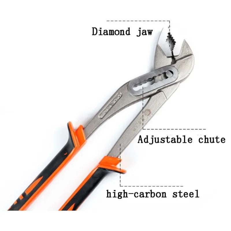 pipe grip pliers for tightening and loosening fittings