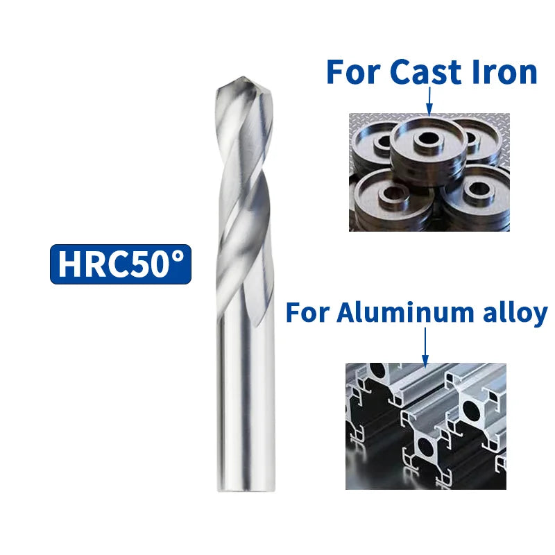 Solid Tungsten Carbide CNC Drill Bits Set (1.0–20mm)