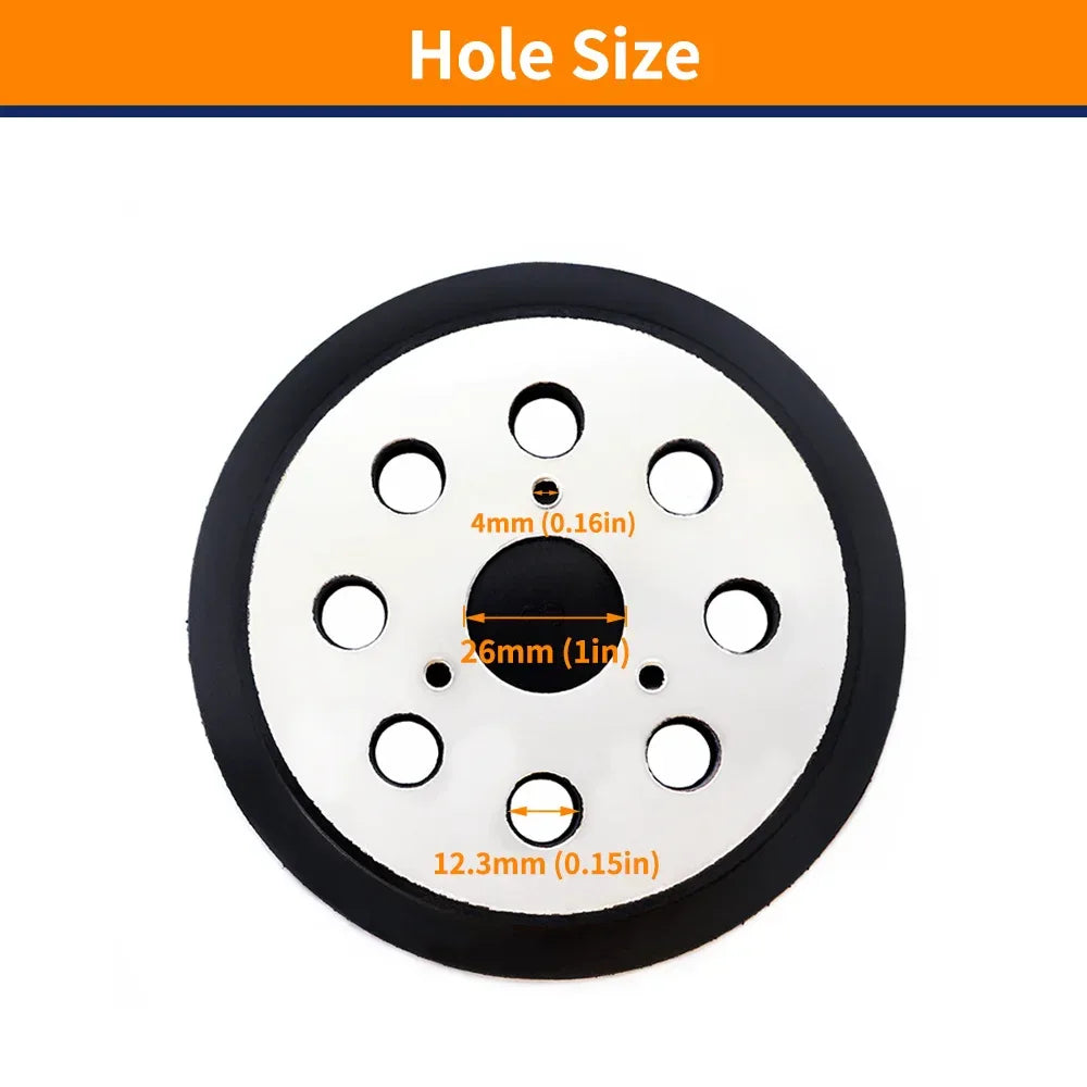 5 Inch 8 Hole Hook and Loop Sanding Pad Replacement for DEWALT Orbital Sander