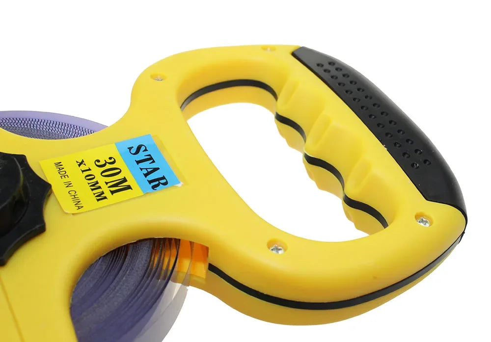 30M 50M 100M Retractable Metric Tape Open Reel Long Steel Tape Measure Measuring Ruler Woodworking Tools