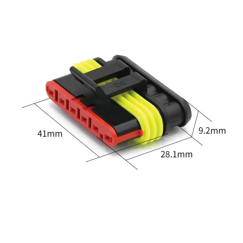 20/50/100Sets AMP Waterproof Connector 1/2/3/4/5/6 Pin 12A IP68 Electrical Automotive Wire Connector Plug Terminals Truck Car
