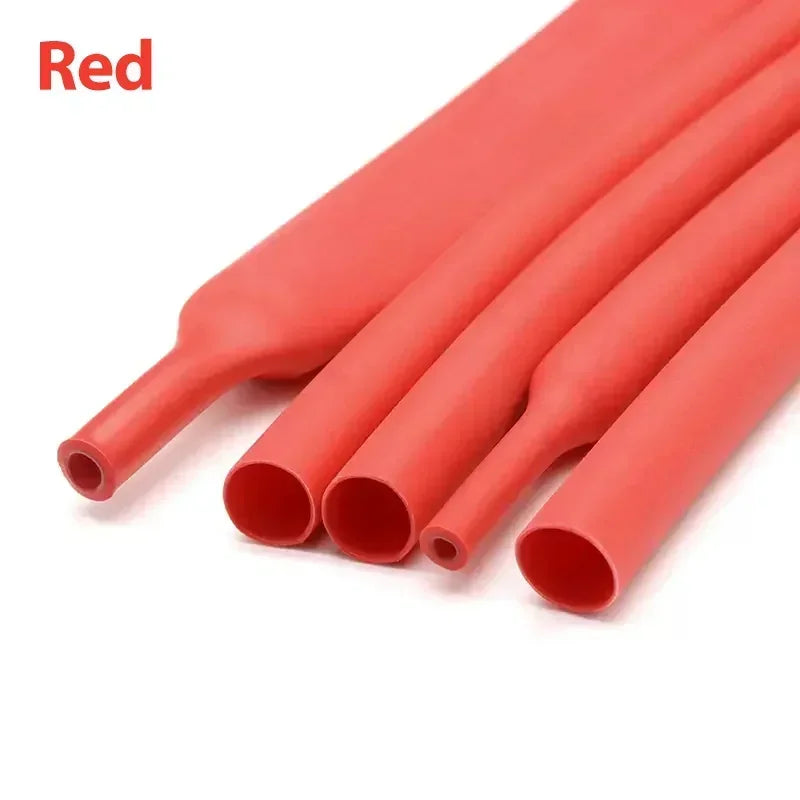 100 Meters/10M 3:1 Heat Shrink Tube Black with Glue Polyolefin Shrinking Assorted Ratio Adhesive Wire Cable Sleeving Tubing