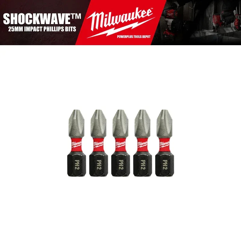 Milwaukee SHOCKWAVE™ Impact Phillips Bits – Durable Driver Bit Set