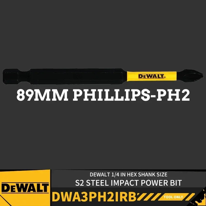 DEWALT Impact Power Bits – Phillips & Slotted 57/89/152mm