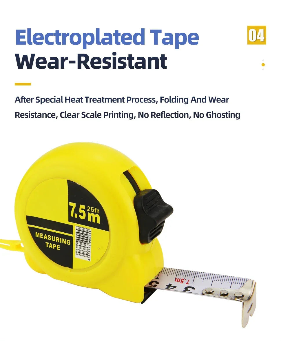 2M 3M 5M Tape Measure Metric Steel Measuring Ruler Distance Measuring Tool Meter Ruler Steel Tape Length Metal Measuring Tools