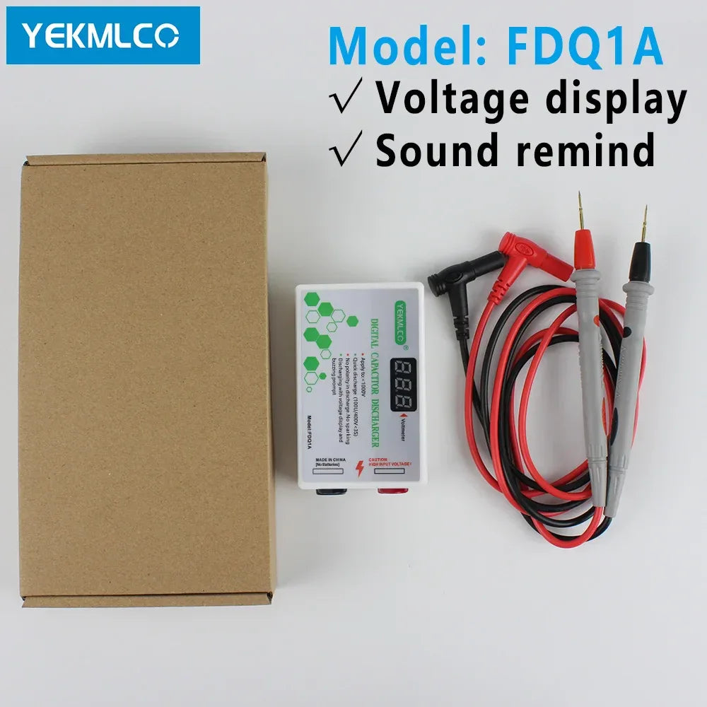 Capacitor Discharger 10-1000V – Fast Discharge Voltage Protection Tool for Electronics