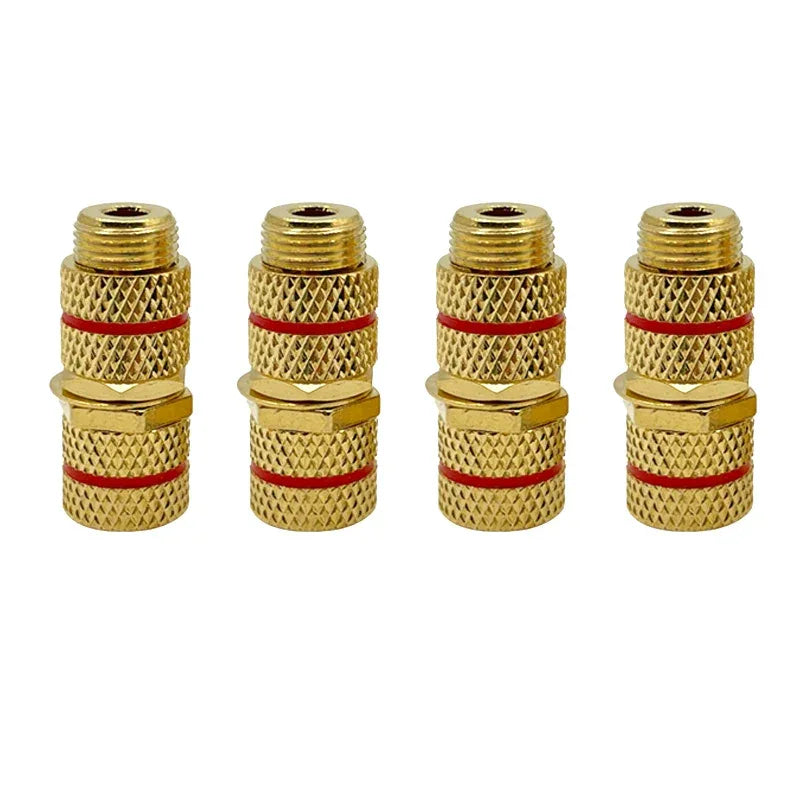 4Pcs P790 Speaker Audio Cable Docking Plug 4mm Banana Plug Female To Female Extension Socket