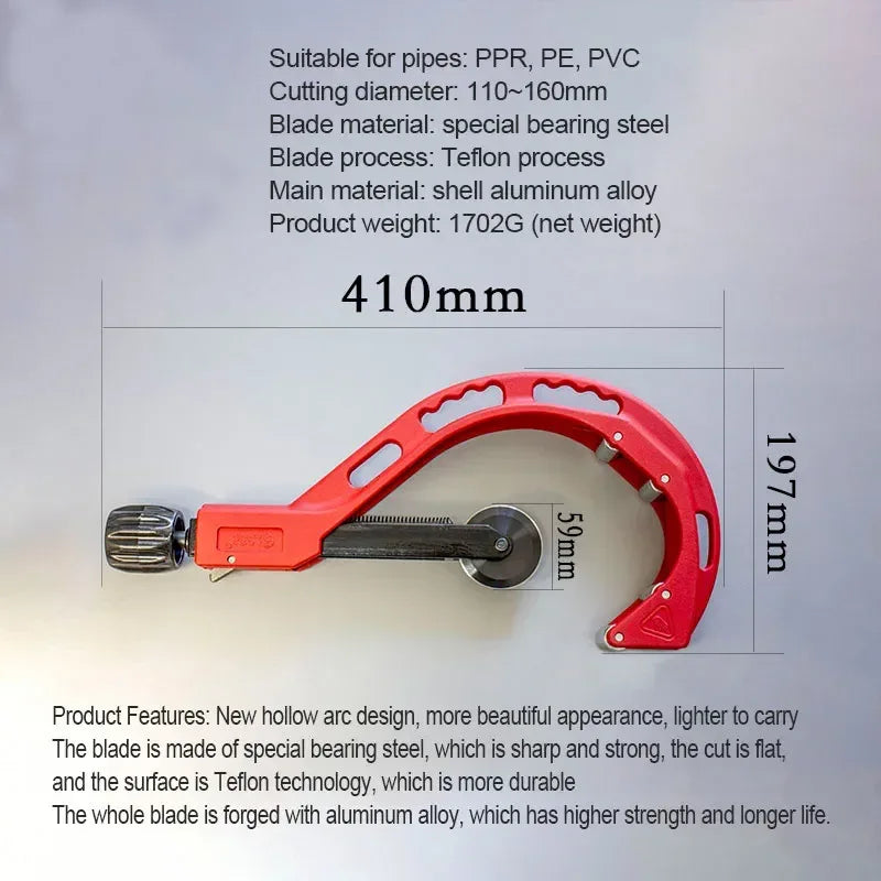 professional pipe cutter for PVC pipe installation