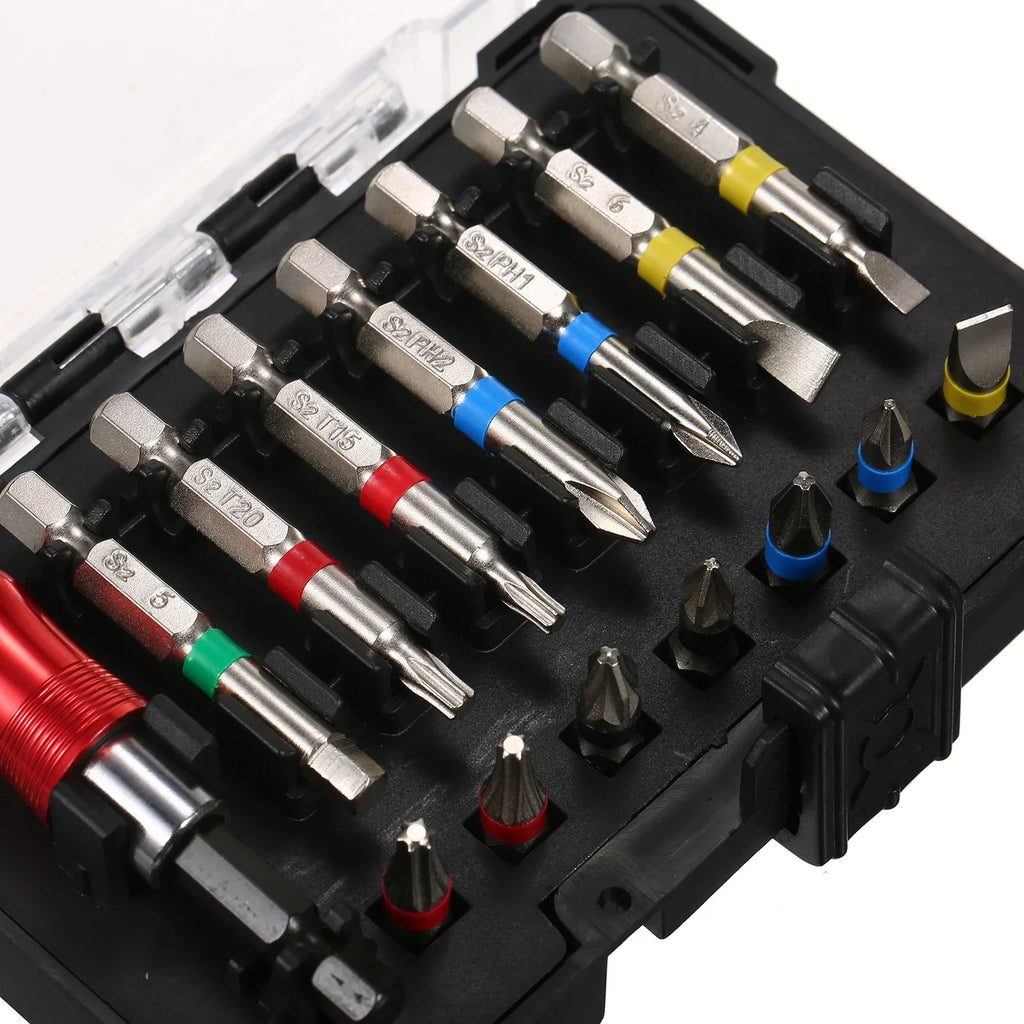 15PCS Drill Bit Set Screwdriver Bit Set Impact Driver Bit Set for Wood, Metal Steel and Security Screwdriver Bits for Power Tool