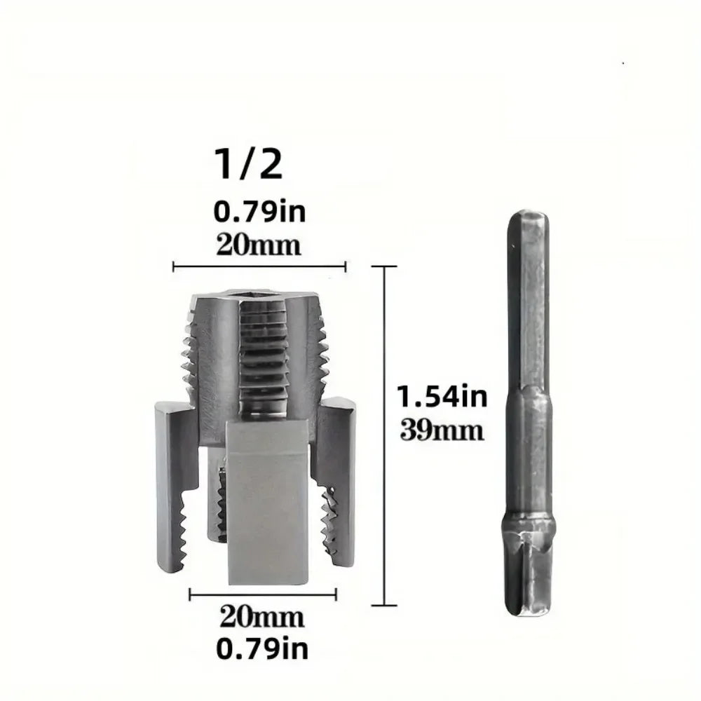 durable pipe threading cutter for 1/2 and 3/4 inch pipes
