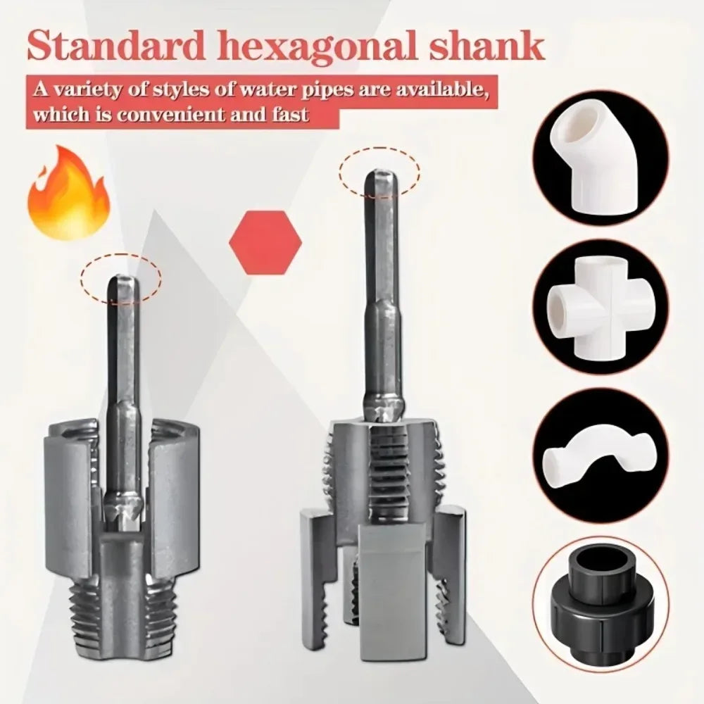 handheld pipe threading tool for accurate pipe fitting and connection