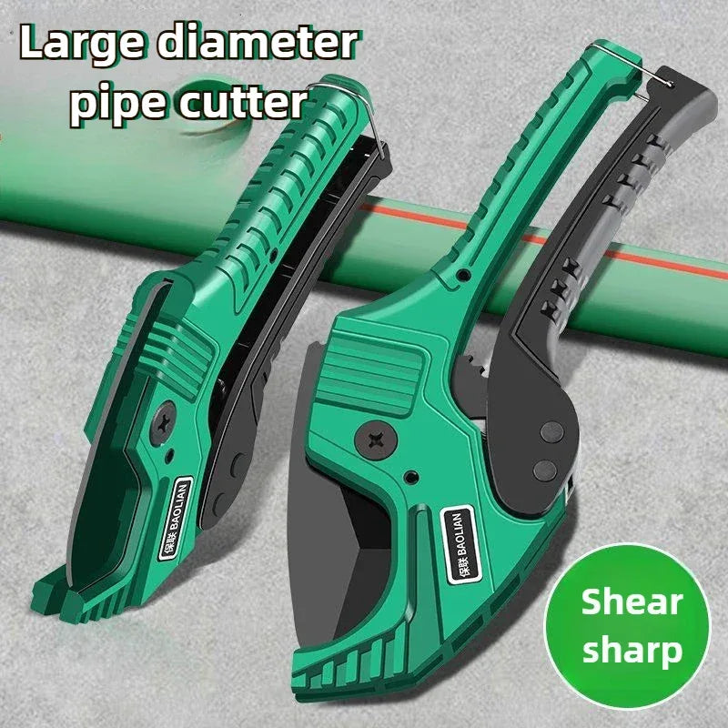 Ergonomic pipe cutting scissors with SK5 high-carbon steel blade